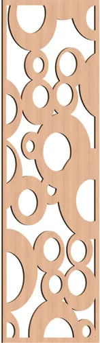 Miniatura 197 de Farwell Paneles de pared decorativos de madera con calado, 13 3/8 pulgadas de ancho x 34 3/8 pulgadas de alto x 1/4 de alto, roble rojo rojo