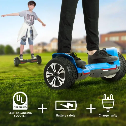 Miniatura 5 de Gyroor Warrior 8.5 inch All Terrain Off Road Scooter with Bluetooth Speakers and LED Lights,Self Balancing Scooter for Kids ages 6-12 and Adults