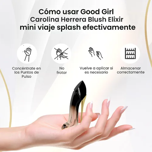 Miniatura 3 de Good Girl Blush Elixir por Carolina Herrera Perfume para mujer, Mini Travel EDP Splash 0.24 oz