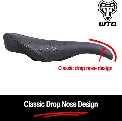 Miniatura 3 de WTB Pure Mountain Bike Seat (Saddle) - Thick All-Day Comfort Padding (2 Rail Options)