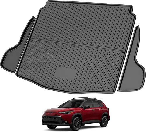 Miniatura 19 de IKABEVEM Alfombrillas compatibles con Toyota Camry 2018-2024 (no compatibles con modelos híbridos o AWD) – Forros de suelo de TPE de 1ª y 2ª fila