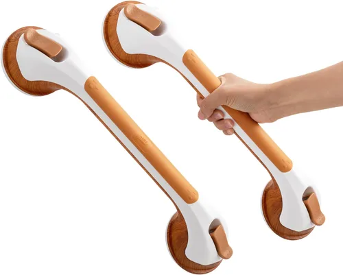 Miniatura 16 de TAILI - Barras de sujeción para la ducha con ventosa, paquete de 2 unidades, de 16 pulgadas, resistente y removible, sin taladro, impermeable