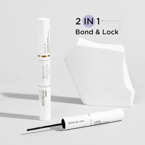 Miniatura 9 de BEYELIAN Pegamento de pestañas y sello, pegamento de pestañas en racimo para extensiones de pestañas individuales DIY, sellante de cuidado posterior