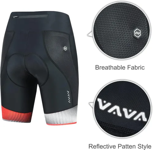 Miniatura 5 de NORTHHILL Pantalones cortos de ciclismo acolchados para mujer, pantalones cortos de ciclismo de cintura alta con forro 4D acolchado de gel Spin