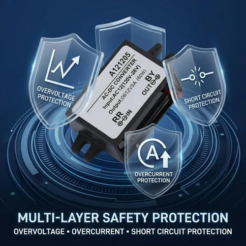 Miniatura 5 de Convertidor Adaptador de corriente reductor CA 10-28V a CC 12V Convertidor AC DC Step Down módulo de fuente de alimentación, regulador de voltaje