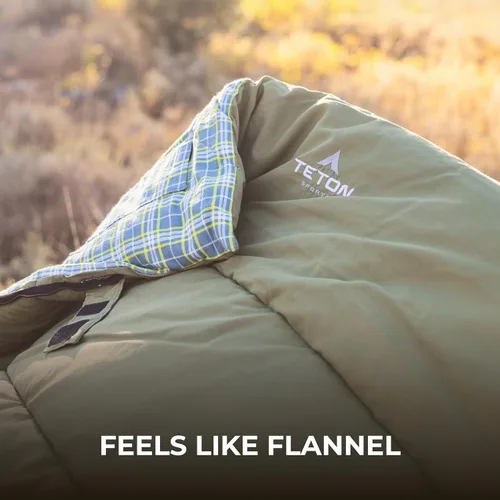Miniatura 4 de Teton Evergreen Sleeping Bag for Adults – Warm & Cozy All-Season Camping Sleeping Bag with Spacious Fit for Cold Weather or Mild Nights