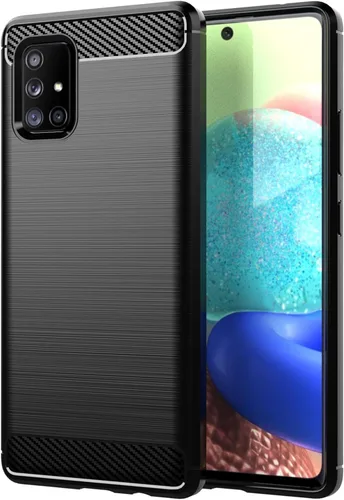 Miniatura 42 de Funda EUAGVQY para Samsung A70 Galaxy A70, Funda de Fibra de Carbono de TPU Blanda Antideslizante Duradera y Ligera, Funda Protectora para Samsung
