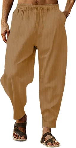 Pantalones de pierna acampanada con cremallera para hombre, pantalones deportivos grandes y altos para hombre, pantalones de vestir a rayas,