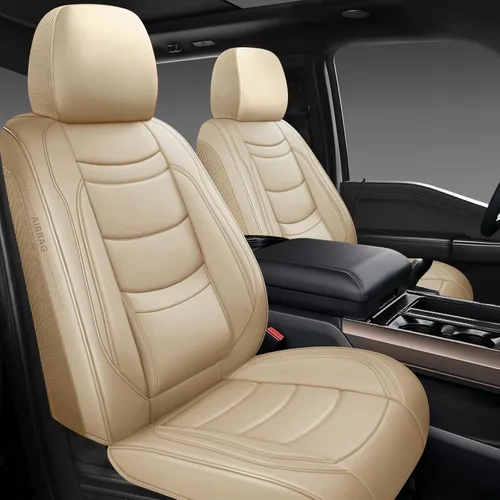 Miniatura 8 de NS YOLO Juego completo de fundas de cuero para asientos de automóvil, ajuste universal para la mayoría de los automóviles, SUV y sedanes, cojines