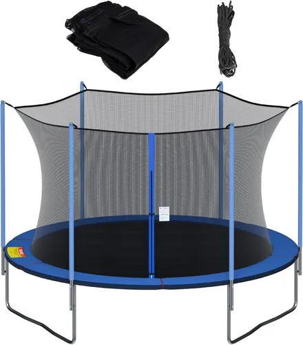Miniatura 8 de Cliselda Trampoline Replacement Safety Net for 6 Straight Poles Round Frame Trampolines, Breathable and Weather-Resistant, with Adjustable Straps