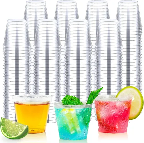 Miniatura 10 de Byvivace 1000 unidades de vasos de chupito de 1 oz de plástico duro transparente - Mini vasos de chupito para Tequila, Whisky, Vodka y Licor, Vaso