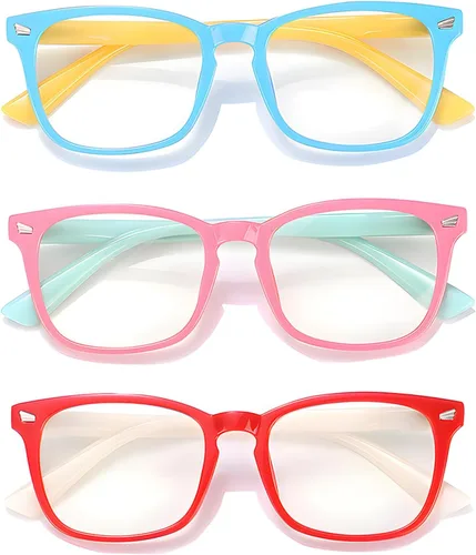 Miniatura 8 de Lentes de bloqueo de luz azul para niños y niñas, TR90, irrompibles, antirreflejos, UV400 de 2 a 18 años
