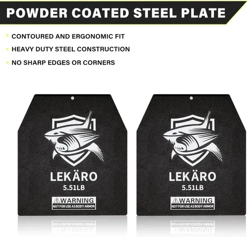 Miniatura 3 de Placas de chaleco con peso de 5.51/8.81/15.43/20.94 libras para chalecos de peso, entrenamiento de fuerza, entrenamiento pesado, fitness, correr