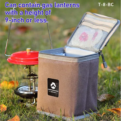 Miniatura 2 de CAMPINGMOON - Estuche de almacenamiento para farol de camping T-8, T-9 Altura de 9 pulgadas (T-8BC)