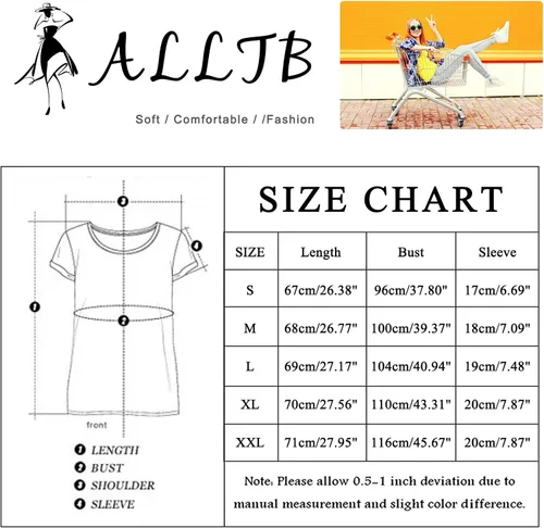 Miniatura 7 de Gigi - Camisetas para abuela, mujer, con gráfico Gigi con corazones, de manga corta