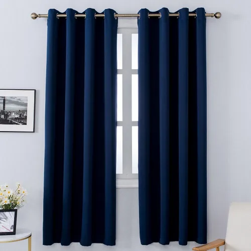 Miniatura 32 de MANGATA CASA - Cortinas opacas con estrellas para dormitorio - Juego de 2 cortinas de ventana para guardería con ojales – Cortinas opacas