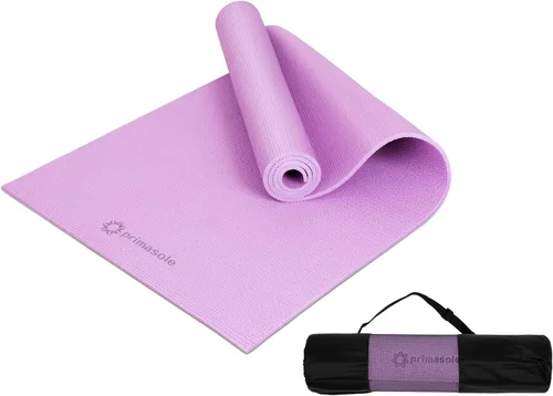 Miniatura 20 de Esterilla de yoga Primasole con correa de transporte para yoga, pilates, fitness y ejercicios en el suelo en casa y gimnasio, antideslizante, 9 gris