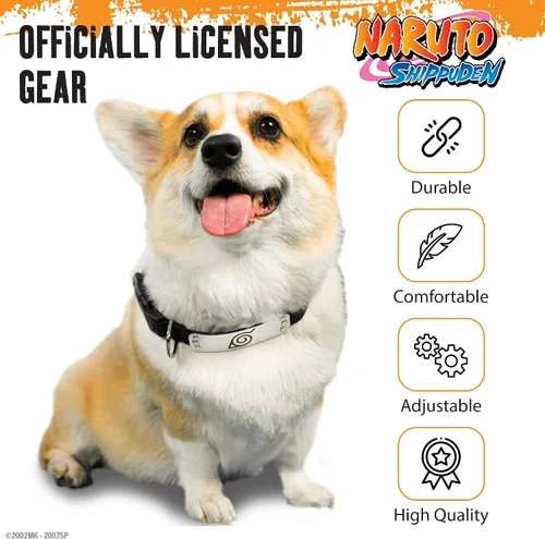 Miniatura 3 de Collar de Perro Naruto para Perros Grandes, Mediano, Collares para Cachorros XS/Pequeños – Collar de Perro de Anime Naruto Shippuden Hidden Leaf