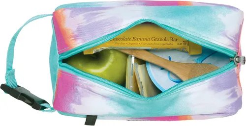 Miniatura 6 de PackIt Caja de Aperitivos Congelable, Tie Dye Sorbet, Construida con Tecnología ECOFREEZE, Plegable, Reutilizable, Cierre con Cremallera con Asa