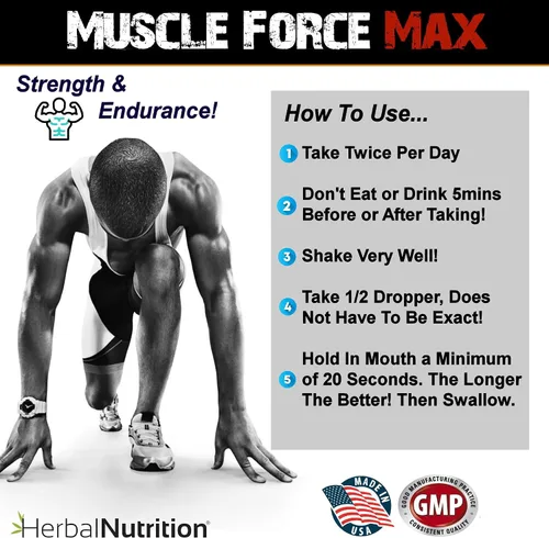 Miniatura 5 de Muscle Force Strength and Endurance - Fórmula en espray de 2 botellas, fórmula de crecimiento patentada de 175 mg, 2 onzas por botella
