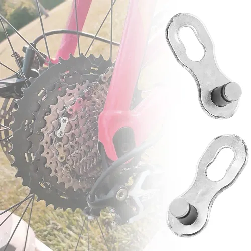 Miniatura 4 de 10 pares de bicicletas 6/7/8 velocidad cadena conector acero rápido conector cadena universal bicicleta hebilla mágica faltante eslabones maestros