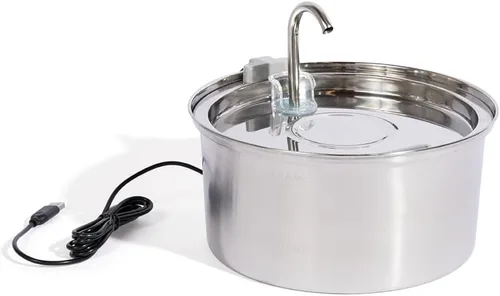 Miniatura 8 de KittySpout Fuente de Agua para Gatos de Acero Inoxidable Fuente de Beber Automática, Cuenco de Agua Circulante Silencioso, Apto para Lavavajillas
