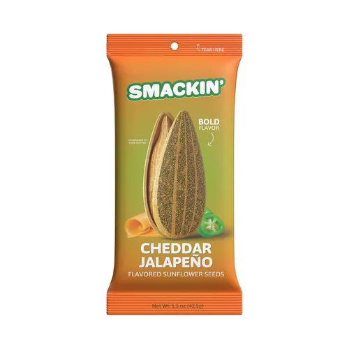 Miniatura 11 de SMACKIN' Semillas de girasol, tostadas Jumbo de lote pequeño, hechas en Estados Unidos - Canela Churro. Bolsas de 1.5oz (paquete de 36)