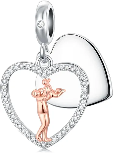 Miniatura 60 de PROESS Dije para padre, madre e hija, pulsera de plata de ley para pulseras, regalos de cumpleaños, día de San Valentín, para hija, madre, amante