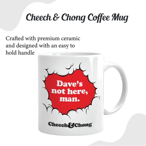 Miniatura 4 de Taza de café Cheech and Chong Dave – 50 aniversario edición especial tazas de té y chocolate caliente, tazas de bebidas – Cerámica de alta calidad