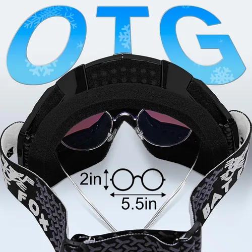Miniatura 7 de BATFOX Gafas de Motocicleta Gafas Protectoras Moto de Cross Motocross Seguridad ATV Táctica Conducción (Azul Negro, Adulto)
