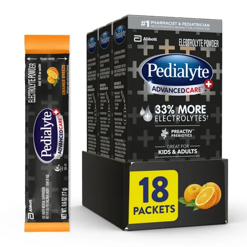 Miniatura 16 de Pedialyte AdvancedCare Plus - polvo electrolítico, con un 33% más de electrolitos y prebióticos preactivos, variedad de estación de hidratación, 80