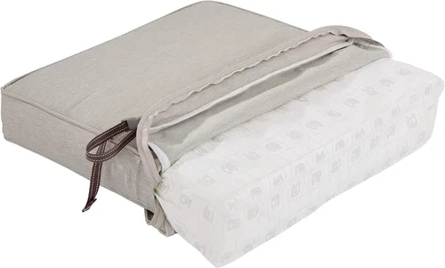 Miniatura 7 de Classic Accessories Montlake FadeSafe - Cojín cuadrado para asiento de patio, resistente al agua, 23 x 23 x 5 pulgadas, color henna jaspeado