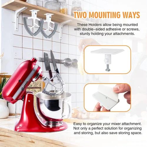 Miniatura 5 de Varilla Flex Edge para batidora KitchenAid con cabezal inclinable de 4.5-5 cuartos, pala plana con bordes de silicona flexible que sirve como