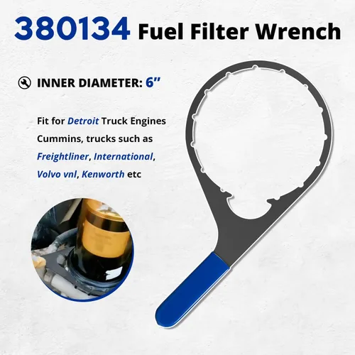 Miniatura 2 de Llave de metal para filtro de combustible de 6 pulgadas de colar/tapa de ventilación 380134 382, repuesto para Davco, para Fuel Pro 382, 380