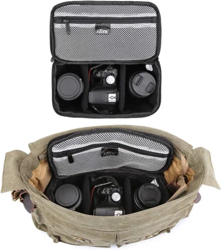 Miniatura 3 de Bolsa acolchada plegable S-ZONE para cámara DSLR SLR TLR Sony Canon Nikon o Flash