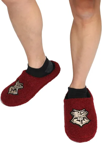 Miniatura 4 de Bioworld Harry Potter Hogwarts Crest - Pantuflas rojas para adultos