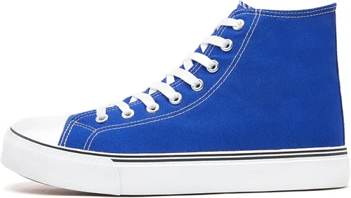 Miniatura 65 de ZGR Tenis de lona para hombre, con cordones, clásicos, casuales, para caminar