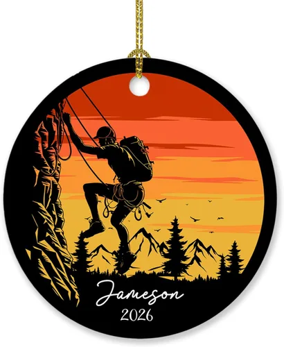 Miniatura 7 de Adorno personalizado de tiro con arco de Navidad 2025, adorno de Navidad con arco y flecha, regalo con nombre de arquero, año, adorno de jugador
