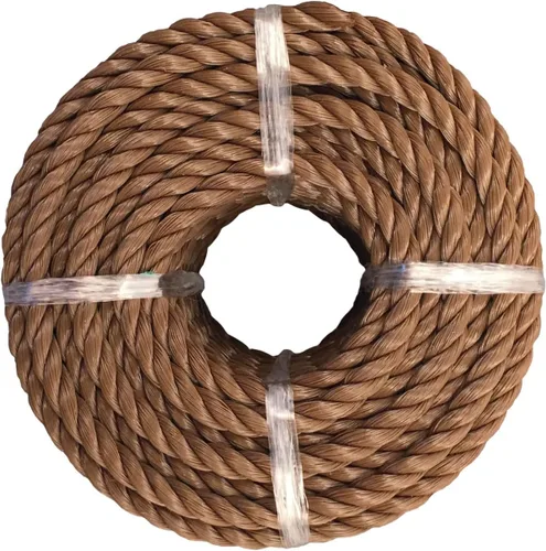 Miniatura 2 de Koch 5011635 - Cuerda de polipropileno trenzada, perfecta para exteriores, jardinería, paisajismo y envíos, 1/2 x 50 pies, marrón, límite de carga