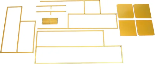 Miniatura 6 de LOYALHEARTDY Soporte para flores de boda, soporte de metal para jarrón, columna de metal para piso, dorado de 4 capas, decoración de boda, camino