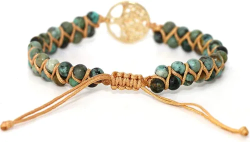 Miniatura 57 de ZOSOJONA - Pulseras bohemias hechas a mano de piedra natural, que dan vuelta, con cuentas de cristal de turquesa