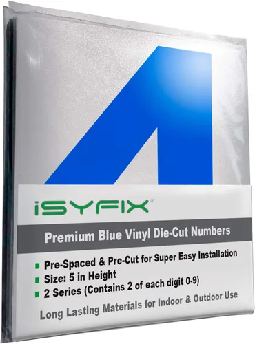 Miniatura 102 de iSYFIX Calcomanías de Números de Vinilo Verde Manzana – 1.5 Pulgadas Autoadhesivas (2 Juegos) – Calcomanía Premium Troquelada y Pre-espaciada