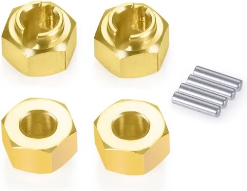 Miniatura 8 de RCLIONS Latón RC Wheel Hex Hub 0.157 in Drive Adapter para TRX4-M 1/18th RC Crawler Car Upgrades
