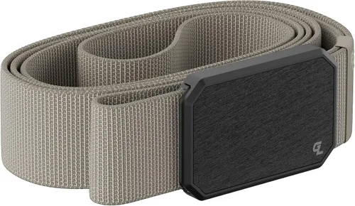Miniatura 7 de Groove Life - Cinturón de nailon elástico para hombre con hebilla magnética de aluminio