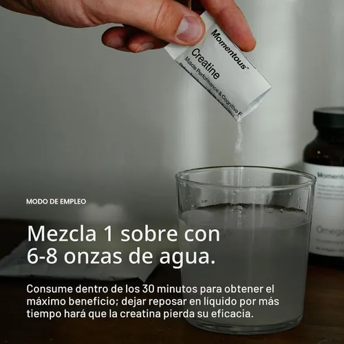 Miniatura 5 de Momentous Polvo de monohidrato de creatina, polvo de creatina, apoya la fuerza, el músculo magro y la recuperación para hombres y mujeres