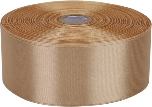 Rollo de cinta de satén de 50 yardas de cintas de tela sólidas para invitaciones de boda, ramos de novia, costura, decoraciones de fiesta, envoltura