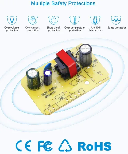 Miniatura 5 de ALITOVE Fuente de alimentación DC 12V 1A 12W Adaptador de CA 100~240V 50-60hz a 12 voltios 1Amp 0.5A Transformador DC 12V Cable de alimentación 5.5