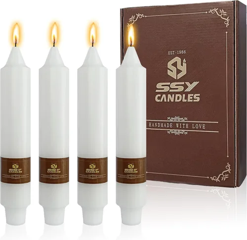 Miniatura 43 de Candelabros cortos de 5 pulgadas con velas cónicas verde oscuro, 4 piezas para cena, hogar, boda, fiesta, decoración