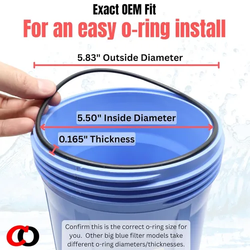 Miniatura 4 de Captain O-Ring - Juntas tóricas de repuesto 151122 compatibles con filtros de agua Pentair Pentek Big Blue Tamaño OEM ORing Buna-N (paquete de 3)