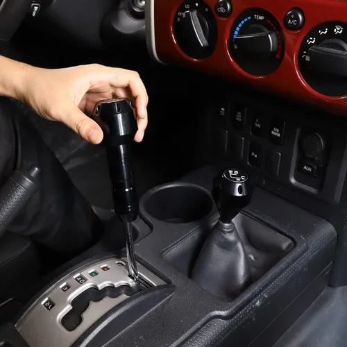 Miniatura 5 de Pomo de palanca de cambios de automóvil de repuesto para Toyota FJ Cruiser 2007-2021, accesorios de aleación de aluminio, manija de palanca